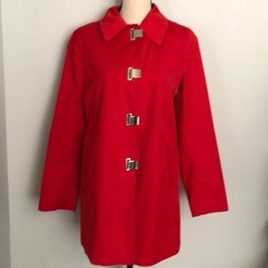 MICHAEL By Michael Kors Women’s Red Raincoat Sz M